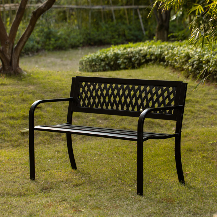 Metal garden best sale bench seat